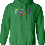 Bali Hoodie - Retro Graphic Pullover Hoodie for Men & Women - Green