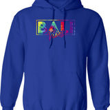 Bali Hoodie - Retro Graphic Pullover Hoodie for Men & Women - Blue