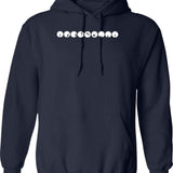 Ball Man Hoodie - Retro Graphic Pullover Hoodie for Men & Women - Navy