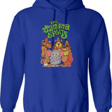 Banana Splits Hoodie - Retro Graphic Pullover Hoodie for Men & Women - Blue
