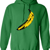 Banana Hoodie - Retro Graphic Pullover Hoodie for Men & Women - Green