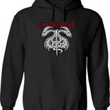 Band Rock Lamb Hoodie - Retro Graphic Pullover Hoodie for Men & Women - Black