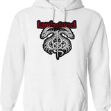 Band Rock Lamb Hoodie - Retro Graphic Pullover Hoodie for Men & Women - White