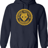 Banzai Institute Hoodie - Retro Graphic Pullover Hoodie for Men & Women - Navy