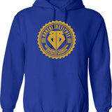 Banzai Institute Hoodie - Retro Graphic Pullover Hoodie for Men & Women - Blue