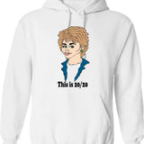 Barbara Waltersa Fan Art (1) Hoodie - Retro Graphic Pullover Hoodie for Men & Women - White