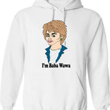 Barbara Waltersa Fan Art Hoodie - Retro Graphic Pullover Hoodie for Men & Women - White