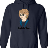 Barbara Waltersa Fan Art Hoodie - Retro Graphic Pullover Hoodie for Men & Women - Navy