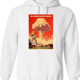 Barbenheimer 2023 (1) Hoodie - Retro Graphic Pullover Hoodie for Men & Women - White
