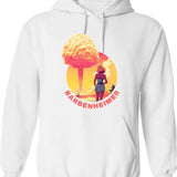 Barbenheimer 2023 (2) Hoodie - Retro Graphic Pullover Hoodie for Men & Women - White