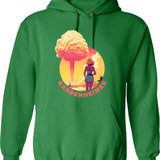 Barbenheimer 2023 (2) Hoodie - Retro Graphic Pullover Hoodie for Men & Women - Green