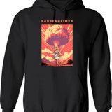 Barbenheimer 2023 (3) Hoodie - Retro Graphic Pullover Hoodie for Men & Women - Black