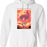 Barbenheimer 2023 (3) Hoodie - Retro Graphic Pullover Hoodie for Men & Women - White