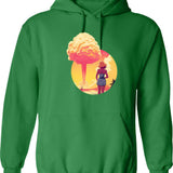 Barbenheimer 2023 (4) Hoodie - Retro Graphic Pullover Hoodie for Men & Women - Green
