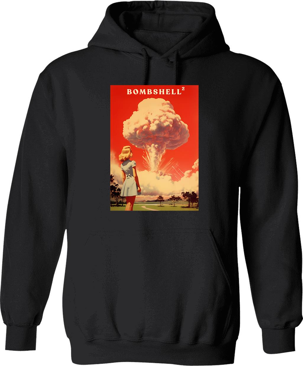 Barbenheimer 2023 (5) Hoodie - Retro Graphic Pullover Hoodie for Men & Women - Black
