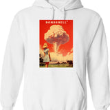 Barbenheimer 2023 (5) Hoodie - Retro Graphic Pullover Hoodie for Men & Women - White