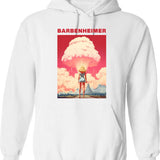 Barbenheimer 2023 Hoodie - Retro Graphic Pullover Hoodie for Men & Women - White