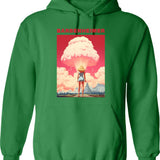 Barbenheimer 2023 Hoodie - Retro Graphic Pullover Hoodie for Men & Women - Green