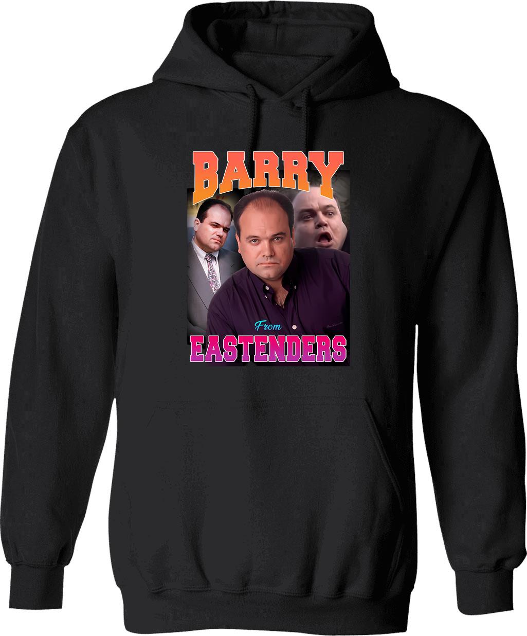 Barry From Eastenders (1) Hoodie - Retro Graphic Pullover Hoodie for Men & Women - Black