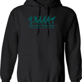 Baseball Hoodie - Retro Graphic Pullover Hoodie for Men & Women - Black