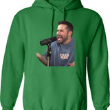 Basement Yard Graphic Pullover Hoodie - Green