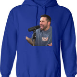 Basement Yard Graphic Pullover Hoodie - Blue
