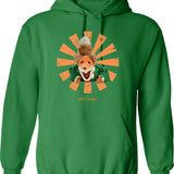 Basil Brush Retro Japanese Hoodie - Green