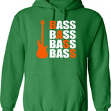 Bass Guitar Bass Bass Bass Music Funny Gift Idea Hoodie - Green