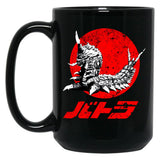 Battra Kaiju Black Coffee Mug, Gift Coffee Mug - Black
