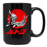 Battra Kaiju Black Coffee Mug, Gift Coffee Mug