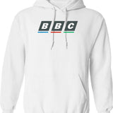 Bbc Retro Logo Classic Graphic Pullover Hoodie - White