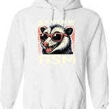 Be In Awe Of My Tism Possum Hoodie - White