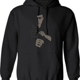 Be Water My Friend - Hoodie - Retro Graphic Pullover Hoodie for Men & Women - Black