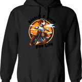 Beagles And Bikes Dog Riding Motorcycle Hoodie - Black