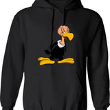 Beaky Hoodie - Retro Graphic Pullover Hoodie for Men & Women - Black