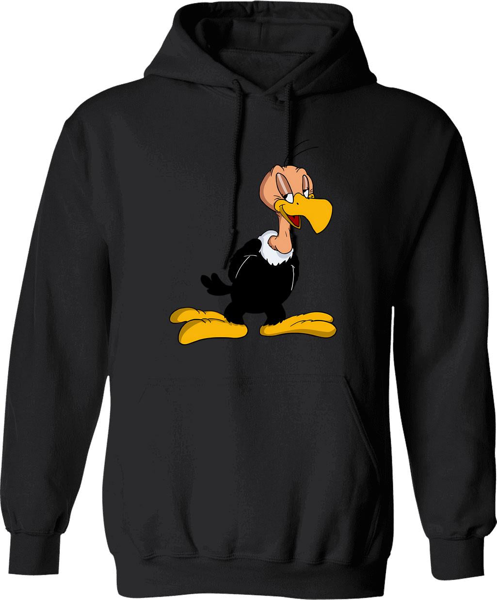 Beaky Hoodie - Retro Graphic Pullover Hoodie for Men & Women - Black
