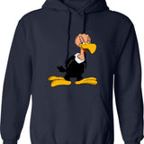 Beaky Hoodie - Retro Graphic Pullover Hoodie for Men & Women - Navy