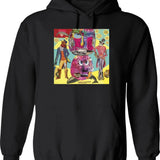 Beautiful Art Hoodie - Retro Graphic Pullover Hoodie for Men & Women - Black
