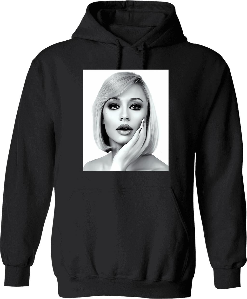 Beautiful Raffaella Carra Hoodie - Retro Graphic Pullover Hoodie for Men & Women - Black