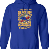 Because Beavers Are Freaking Awesome Beaver Art Beaver Love Beaver Mama Beaver Owner Beaver Girl Funny Beaver Beaver Mom Hoodie - Blue