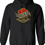 Beer Wagner Brewing Co Hoodie - Retro Graphic Pullover Hoodie for Men & Women - Black