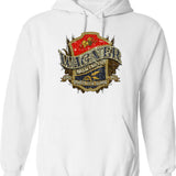 Beer Wagner Brewing Co Hoodie - Retro Graphic Pullover Hoodie for Men & Women - White