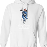 Being Elastic Is Fantastic Hoodie - Retro Graphic Pullover Hoodie for Men & Women - White