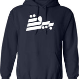 Beirut Calligraphy (1) Hoodie - Retro Graphic Pullover Hoodie for Men & Women - Navy