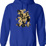 Bendy and The Ink Machine Essential T-Hoodie Graphic Pullover Hoodie - Blue