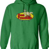 Benjamin Franklin Ben Franklin 1927 Hoodie - Retro Graphic Pullover Hoodie for Men & Women - Green