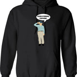 Benny Hill Hoodie - Retro Graphic Pullover Hoodie for Men & Women - Black