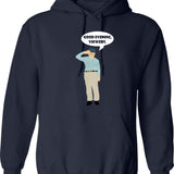 Benny Hill Hoodie - Retro Graphic Pullover Hoodie for Men & Women - Navy