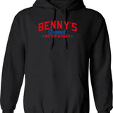 Benny's Original Motorworks Chop Shop Custom Car Mechanic Logo From Los Santos San Andreas Hoodie - Black