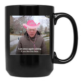 Bernie Chappell Roan Hot to Go Meme Black Coffee Mug, Gift Coffee Mug